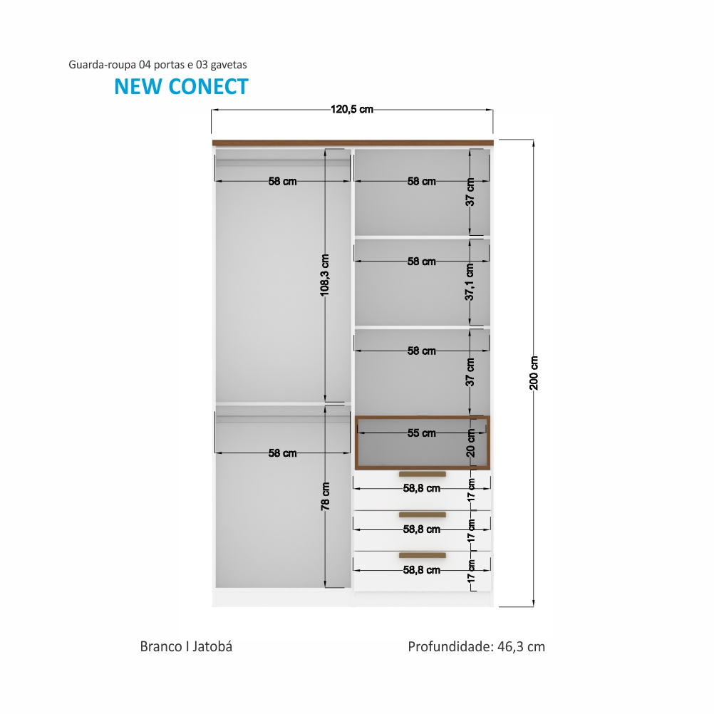 Guarda-Roupa New Conect 4.3 – Santos Andirá