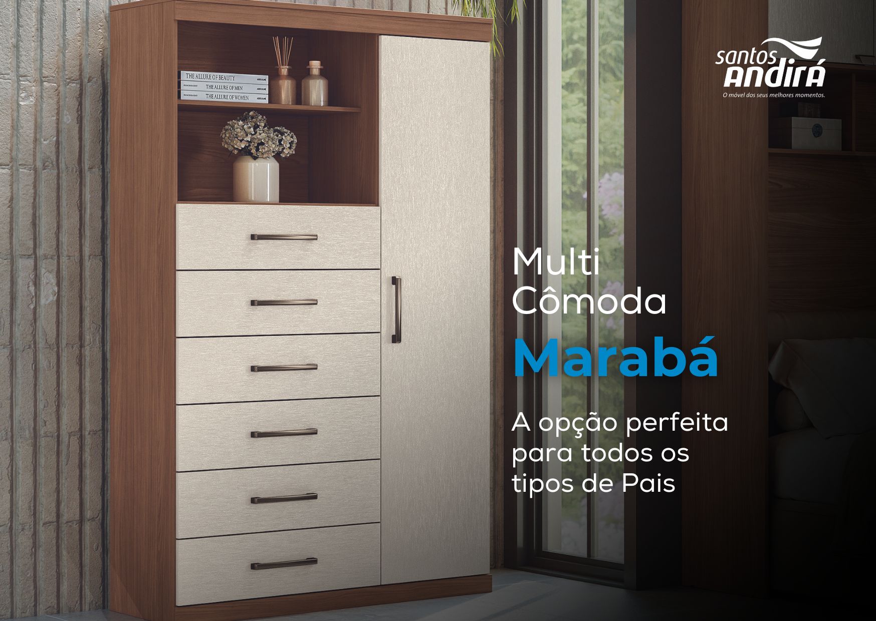 Multi Cômoda Marabá:O presente perfeito para o seu pai.